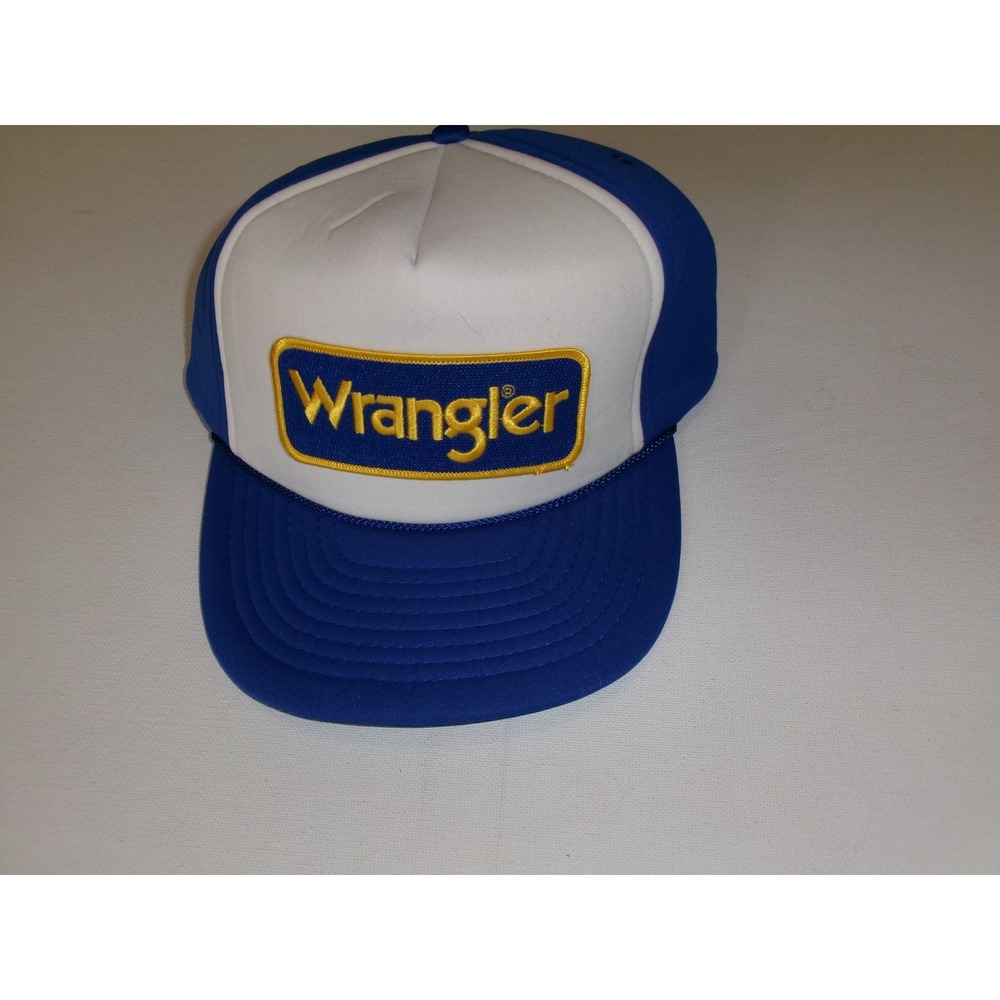 WRANGLER TRUCKER ROPE 90S SNAPBACK HAT CAP VINTAGE M3